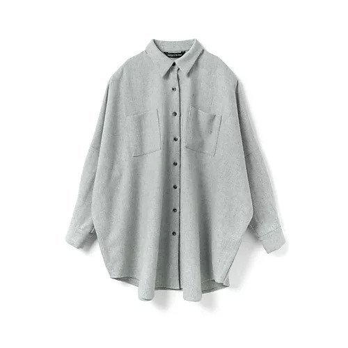 【ミズイロ インド/mizuiro ind】のポケット付きワイドシャツ インテリア・キッズ・メンズ・レディースファッション・服の通販 founy(ファニー) ファッション Fashion レディースファッション Fashion for Women トップス・カットソー Cut & Sew Tops シャツ・ブラウス・オフィスカジュアル Elegant Blouses & Button-Ups ストレッチ Stretch, Stretchy Fabric セットアップ Set-Up, Coordinated Outfit タートル Turtleneck, Turtle Collar フロント Front, Front Design ベーシック Basic, Essential ポケット Pocket, Pocket Detail ワイド Wide, Wide Fit ライトグレー|ID: prp329100004789336 ipo3291000000034755215