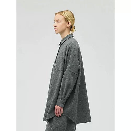 【ミズイロ インド/mizuiro ind】のポケット付きワイドシャツ 人気、トレンドファッション・服の通販 founy(ファニー) ファッション Fashion レディースファッション Fashion for Women トップス・カットソー Cut & Sew Tops シャツ・ブラウス・オフィスカジュアル Elegant Blouses & Button-Ups ストレッチ Stretch, Stretchy Fabric セットアップ Set-Up, Coordinated Outfit タートル Turtleneck, Turtle Collar フロント Front, Front Design ベーシック Basic, Essential ポケット Pocket, Pocket Detail ワイド Wide, Wide Fit other-3|ID: prp329100004789336 ipo3291000000034755221