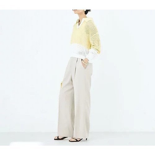 【ノーリーズ/NOLLEY'S】の《手洗い可能》テープメッシュ編ポロプルオーバー 人気、トレンドファッション・服の通販 founy(ファニー) ファッション Fashion レディースファッション Fashion for Women トップス・カットソー Cut & Sew Tops カジュアルプルオーバー・ニットトップス Pullovers & Knit Tops / Casual Pullovers 2026年 2026 おすすめ Recommended / Our Picks カーディガン Cardigan, Knitwear バランス Balance, Style Balance メッシュ Mesh, Net Fabric 春 Spring 長袖 Long Sleeve, Full Sleeve other-3|ID: prp329100004789342 ipo3291000000034755276