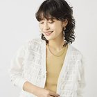 【ノーリーズ/NOLLEY'S】の《手洗い可能》チュールフリンジVネックカーディガン ホワイト|ID: prp329100004789349 ipo3291000000034755339