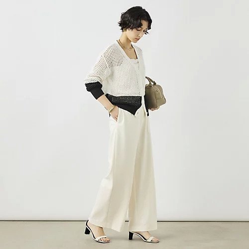 【ノーリーズ/NOLLEY'S】の《手洗い可能》テープメッシュ編Vネックカーディガン 人気、トレンドファッション・服の通販 founy(ファニー) 　ファッション　Fashion　レディースファッション　Fashion for Women　トップス・カットソー　Cut & Sew Tops　カーディガン・羽織り　Layered Style Cardigans　Vネックトップス　V-Neck Tops / V-Cut Neckline Shirts　2026年　2026　カーディガン　Cardigan, Knitwear　メッシュ　Mesh, Net Fabric　other-3|ID: prp329100004789353 ipo3291000000034755382