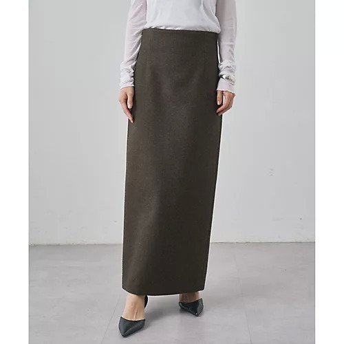 【ウィムガゼット/Whim Gazette】のメルトンスリットスカート インテリア・キッズ・メンズ・レディースファッション・服の通販 founy(ファニー) ファッション Fashion レディースファッション Fashion for Women スカート Skirts 2025年 2025 2025-2026秋冬・A/W Autumn/Winter 2025–26 AW25–26 ストレート Straight, Straight Cut スリット Slit, Slit Detail マニッシュ Mannish, Boyish メルトン Melton, Heavy Wool ロング Long, Long-Length カーキ|ID: prp329100004789368 ipo3291000000034755473