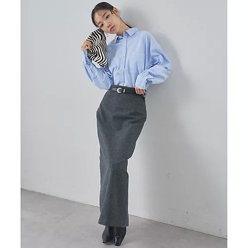 【ウィムガゼット/Whim Gazette】のメルトンスリットスカート 人気、トレンドファッション・服の通販 founy(ファニー) ファッション Fashion レディースファッション Fashion for Women スカート Skirts 2025年 2025 2025-2026秋冬・A/W Autumn/Winter 2025–26 AW25–26 ストレート Straight, Straight Cut スリット Slit, Slit Detail マニッシュ Mannish, Boyish メルトン Melton, Heavy Wool ロング Long, Long-Length other-3|ID: prp329100004789368 ipo3291000000034755477