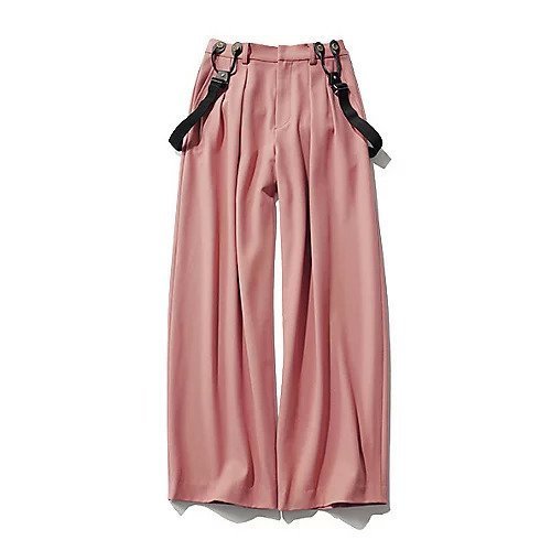 【トゥエルブクローゼット/12closet】の【kazumiさんコラボ】【洗える】【ストレッチ】サスペンダーパンツ インテリア・キッズ・メンズ・レディースファッション・服の通販 founy(ファニー) ファッション Fashion レディースファッション Fashion for Women パンツ Pants & Trousers コラボ Collaboration, Collab サスペンダー Suspenders, Braces ストレッチ Stretch, Stretchy Fabric テーパード Tapered, Tapered Pants レギュラー Regular, Standard Fit ロング Long, Long-Length 洗える Machine Washable ピンク|ID: prp329100004789385 ipo3291000000034755579