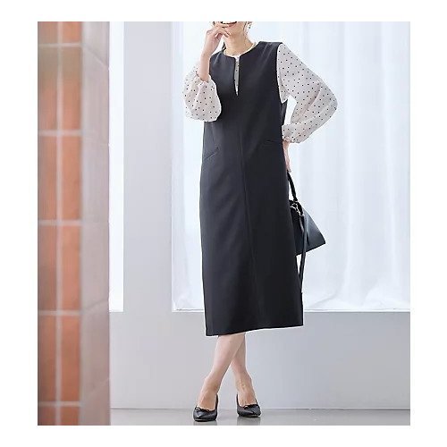 【エニー/ANY】のキーネックジャンスカ インテリア・キッズ・メンズ・レディースファッション・服の通販 founy(ファニー) https://founy.com/ ファッション Fashion レディースファッション Fashion for Women インナー Innerwear 洗える Machine Washable カットソー Cut and Sewn Top ストレッチ Stretch, Stretchy Fabric ミックス Mix, Mixed Style リブニット Rib Knit, Ribbed Knit ワイド Wide, Wide Fit おすすめ Recommended / Our Picks エレガント 上品 Elegant セレモニー Ceremony |ID: prp329100004789393 ipo3291000000034755638