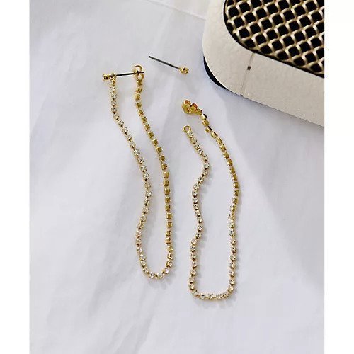 【ウィムガゼット/Whim Gazette】の【インフルエンサーコラボ】ビジューアレンジピアスGD 人気、トレンドファッション・服の通販 founy(ファニー) 　ファッション　Fashion　レディースファッション　Fashion for Women　アクセサリー　Fashion Accessories　クリスタル　Crystal, Swarovski　コーティング　Coating, Coated Finish　シューズ　Shoes, Footwear　ジュエリー　Jewelry, Accessories　ストーン　Stone, Gem-Like　ビジュー　Bijou, Jewel-like Accent　ロング　Long, Long-Length　エレガント 上品　Elegant　2025年　2025　2025-2026秋冬・A/W　Autumn/Winter 2025–26 AW25–26　other-2|ID: prp329100004789406 ipo3291000000034755763