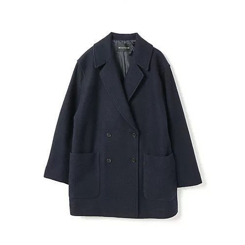 【ミズイロ インド/mizuiro ind】のダブルブレストジャケット インテリア・キッズ・メンズ・レディースファッション・服の通販 founy(ファニー) 　ファッション　Fashion　レディースファッション　Fashion for Women　アウター　Coat / Outerwear Collection　レディースジャケット・軽アウター　Jackets　ウォーム　Warm Fabric　ジャケット　Jacket, Outerwear　ダブル　Double, Double-Breasted　フロント　Front, Front Design　ポケット　Pocket, Pocket Detail　ネイビー|ID: prp329100004789408 ipo3291000000034755782