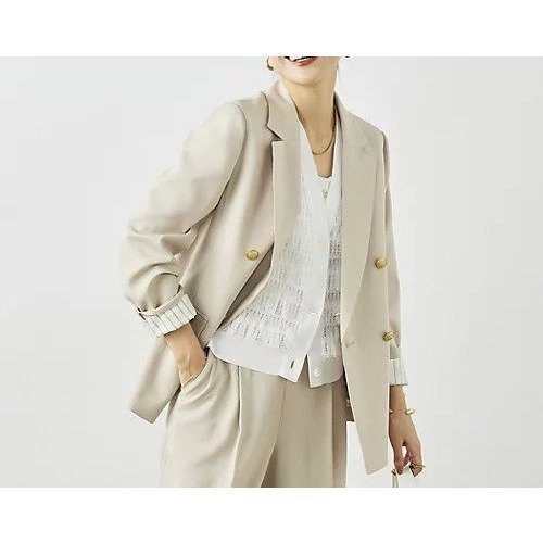 【ノーリーズ/NOLLEY'S】のウォッシャブルハイスペック麻調ダブルジャケット インテリア・キッズ・メンズ・レディースファッション・服の通販 founy(ファニー) ファッション Fashion レディースファッション Fashion for Women アウター Coat / Outerwear Collection レディースジャケット・軽アウター Jackets 2026年 2026 ジャケット Jacket, Outerwear ストレッチ Stretch, Stretchy Fabric セットアップ Set-Up, Coordinated Outfit ダブル Double, Double-Breasted ハーフ Half, Half-Length ワッフル Waffle, Waffle Knit ビジネス 仕事 通勤 Business / Work / Commuting 吸水 Absorbent, Quick-Dry ベージュ|ID: prp329100004789409 ipo3291000000034755789