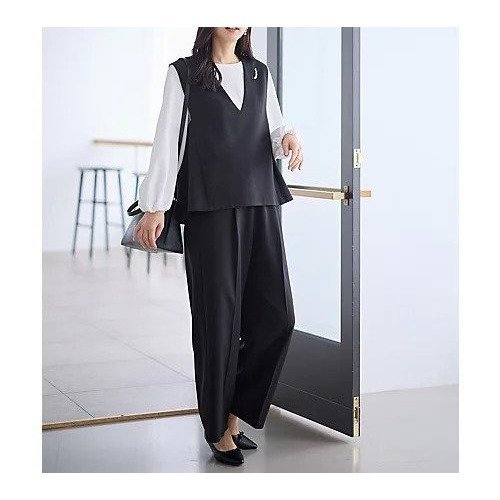 【エニー/ANY】の【2SET】ハンサムジレ ワイドパンツセット 人気、トレンドファッション・服の通販 founy(ファニー) 　ファッション　Fashion　レディースファッション　Fashion for Women　アウター　Coat / Outerwear Collection　インナー　Innerwear　洗える　Machine Washable　ストレッチ　Stretch, Stretchy Fabric　セットアップ　Set-Up, Coordinated Outfit　センター　Center, Center Line　ミックス　Mix, Mixed Style　ワイド　Wide, Wide Fit　おすすめ　Recommended / Our Picks　エレガント 上品　Elegant　セレモニー　Ceremony　 other-1|ID: prp329100004789410 ipo3291000000034755795