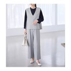 【エニー/ANY】の【2SET】ハンサムジレ ワイドパンツセット シャンブレーグレー|ID: prp329100004789410 ipo3291000000034755797