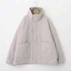 【トゥエルブクローゼット/12closet】の【洗える】【撥水】【蓄熱】軽量中綿ショートブルゾン ライトグレー|ID:prp329100004789412