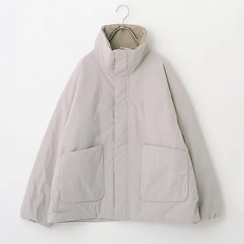 【トゥエルブクローゼット/12closet】の【洗える】【撥水】【蓄熱】軽量中綿ショートブルゾン インテリア・キッズ・メンズ・レディースファッション・服の通販 founy(ファニー) 　ファッション　Fashion　レディースファッション　Fashion for Women　アウター　Coat / Outerwear Collection　ブルゾンジャケット・スポーティアウター　Blouson Jackets　コーデュロイ　Corduroy, Cord Fabric　ショート　Short, Short Length　スタンド　Stand Collar, Upright Stand　ダブル　Double, Double-Breasted　フロント　Front, Front Design　ブルゾン　Blouson, Bomber Jacket　洗える　Machine Washable　軽量　Lightweight, Ultra Light　ライトグレー|ID: prp329100004789412 ipo3291000000034755809
