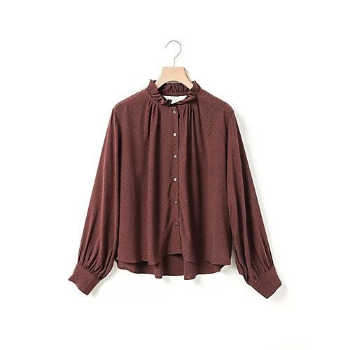 【ミディウミ/MidiUmi】のIPEKERプリントドットシャツ 人気、トレンドファッション・服の通販 founy(ファニー) 　ファッション　Fashion　レディースファッション　Fashion for Women　トップス・カットソー　Cut & Sew Tops　シャツ・ブラウス・オフィスカジュアル　Elegant Blouses & Button-Ups　おすすめ　Recommended / Our Picks　とろみ　Fluid, Flowy Fabric　シルク　Silk, 100% Silk　ドット　Polka Dot, Dot Pattern　フリル　Frill, Ruffle　プリント　Print, Printed Pattern　 other-1|ID: prp329100004789641 ipo3291000000036304188