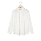 【ミディウミ/MidiUmi】のフリルカラーギャザーネックシャツ オフホワイト|ID: prp329100004789642 ipo3291000000034757360