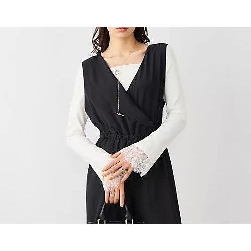 【ノーリーズソフィー/NOLLEY'S sophi】の《手洗い可能》袖口レース取り外し可総針スクエアネックプルオーバー インテリア・キッズ・メンズ・レディースファッション・服の通販 founy(ファニー) ファッション Fashion レディースファッション Fashion for Women トップス・カットソー Cut & Sew Tops カジュアルプルオーバー・ニットトップス Pullovers & Knit Tops / Casual Pullovers 2026年 2026 インナー Innerwear シンプル Simple, Minimal ジャケット Jacket, Outerwear スクエア Square, Square Shape トレンド Trend, Trending Now ラッセル Raschel, Raschel Lace レース Lace, Lace Fabric ホワイト|ID: prp329100004789645 ipo3291000000034757382