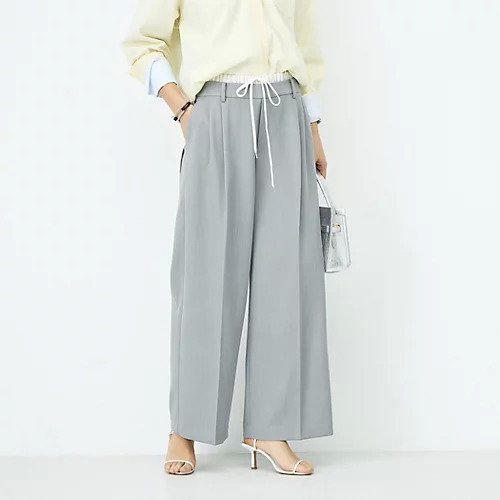 【ノーリーズソフィー/NOLLEY'S sophi】のウォッシャブルWウエストワイドパンツ インテリア・キッズ・メンズ・レディースファッション・服の通販 founy(ファニー) https://founy.com/ ファッション Fashion レディースファッション Fashion for Women パンツ Pants & Trousers 2026年 2026 おすすめ Recommended / Our Picks ウォッシャブル Machine Washable シンプル Simple, Minimal ツイル Twist, Twisted Detail トレンド Trend, Trending Now ドレープ Drape, Draping Fabric ドローコード Drawcord, Drawstring Cord |ID: prp329100004789657 ipo3291000000034757561