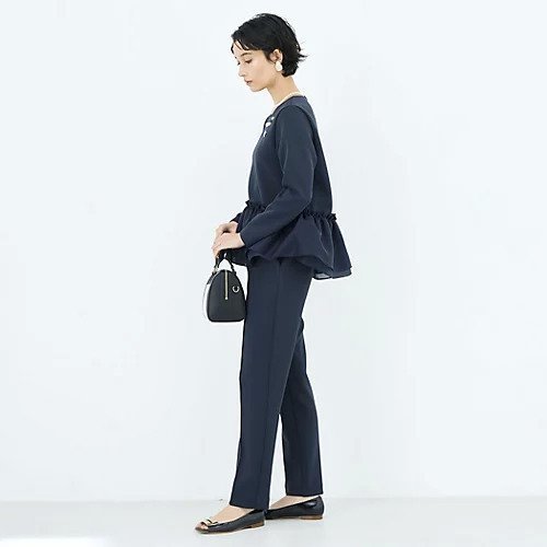 【ノーリーズソフィー/NOLLEY'S sophi】の《セットアップ対応》ウォッシャブルダンボールテーパードパンツ 人気、トレンドファッション・服の通販 founy(ファニー) 　ファッション　Fashion　レディースファッション　Fashion for Women　セットアップ　Matching Sets　レディースパンツ・ボトムス　Pants & Trousers / Bottoms　2026年　2026　おすすめ　Recommended / Our Picks　ストレッチ　Stretch, Stretchy Fabric　セットアップ　Set-Up, Coordinated Outfit　センター　Center, Center Line　ペプラム　Peplum, Flared Hem　other-3|ID: prp329100004789659 ipo3291000000034757573