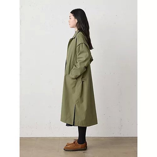 【ミディウミ/MidiUmi】のスタンドカラーコート 人気、トレンドファッション・服の通販 founy(ファニー) 　ファッション　Fashion　レディースファッション　Fashion for Women　アウター　Coat / Outerwear Collection　コート・ロングコート・ピーコート　Long Coats, Peacoats & More　ショルダー　Shoulder, Shoulder Strap　スタンド　Stand Collar, Upright Stand　ドロップ　Drop Shoulder, Dropped Style　ビッグ　Big, Oversized　ワーク　Workwear, Utility Style　other-3|ID: prp329100004789699 ipo3291000000034758650