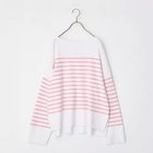 【トゥエルブクローゼット/12closet】の【洗える】ボートネックボーダーニット 人気、トレンドファッション・服の通販 founy(ファニー) ファッション Fashion レディースファッション Fashion for Women トップス・カットソー Cut & Sew Tops ニット Knit Tops & Sweaters リラックス Relax, Relaxed Fit 春 Spring 洗える Machine Washable thumbnail ピンク|ID: prp329100004791496 ipo3291000000034766549