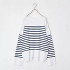 【トゥエルブクローゼット/12closet】の【洗える】ボートネックボーダーニット 人気、トレンドファッション・服の通販 founy(ファニー) ファッション Fashion レディースファッション Fashion for Women トップス・カットソー Cut & Sew Tops ニット Knit Tops & Sweaters リラックス Relax, Relaxed Fit 春 Spring 洗える Machine Washable thumbnail ネイビー|ID: prp329100004791496 ipo3291000000034766551