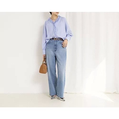 【ノーリーズ/NOLLEY'S】のウォッシャブルフロントフリルVネックブラウス 人気、トレンドファッション・服の通販 founy(ファニー) ファッション Fashion レディースファッション Fashion for Women トップス・カットソー Cut & Sew Tops シャツ・ブラウス・オフィスカジュアル Elegant Blouses & Button-Ups Vネックトップス V-Neck Tops / V-Cut Neckline Shirts 2026年 2026 おすすめ Recommended / Our Picks とろみ Fluid, Flowy Fabric インナー Innerwear ジャケット Jacket, Outerwear フリル Frill, Ruffle other-2|ID: prp329100004791503 ipo3291000000034766666