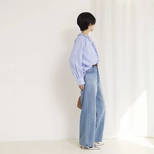 【ノーリーズ/NOLLEY'S】のウォッシャブルフロントフリルVネックブラウス 人気、トレンドファッション・服の通販 founy(ファニー) ファッション Fashion レディースファッション Fashion for Women トップス・カットソー Cut & Sew Tops シャツ・ブラウス・オフィスカジュアル Elegant Blouses & Button-Ups Vネックトップス V-Neck Tops / V-Cut Neckline Shirts 2026年 2026 おすすめ Recommended / Our Picks とろみ Fluid, Flowy Fabric インナー Innerwear ジャケット Jacket, Outerwear フリル Frill, Ruffle other-3|ID: prp329100004791503 ipo3291000000034766667