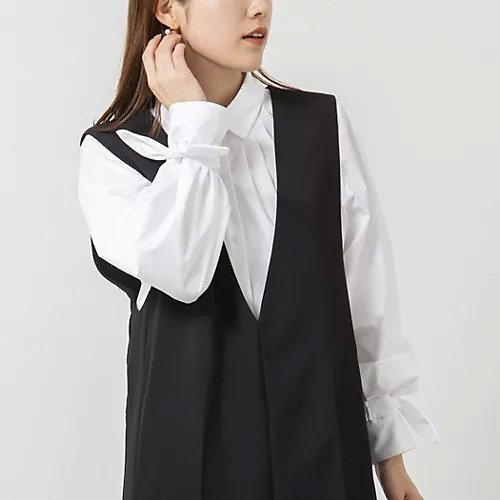 【ノーリーズ/NOLLEY'S】のウォッシャブル袖リボン付きボリュームシャツ インテリア・キッズ・メンズ・レディースファッション・服の通販 founy(ファニー) ファッション Fashion レディースファッション Fashion for Women トップス・カットソー Cut & Sew Tops シャツ・ブラウス・オフィスカジュアル Elegant Blouses & Button-Ups 2026年 2026 おすすめ Recommended / Our Picks ウォッシャブル Machine Washable ショート Short, Short Length ビスチェ Bustier, Corset Top リボン Ribbon, Bow 定番 Standard, Basic Item ホワイト|ID: prp329100004791506 ipo3291000000034766681