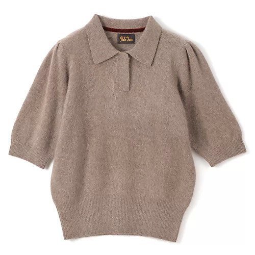【ペールジュート/Pale Jute】のFeathery Polo Knit インテリア・キッズ・メンズ・レディースファッション・服の通販 founy(ファニー) 　ファッション　Fashion　レディースファッション　Fashion for Women　トップス・カットソー　Cut & Sew Tops　ニット　Knit Tops & Sweaters　アクセサリー　Fashion Accessories　リュクス　Luxury, Elegant, High-End, Chic　biege|ID: prp329100004791507 ipo3291000000034766761