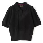 【ペールジュート/Pale Jute】のFeathery Polo Knit black|ID:prp329100004791507
