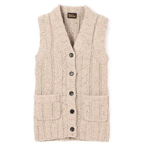【ペールジュート/Pale Jute】のCable long vest インテリア・キッズ・メンズ・レディースファッション・服の通販 founy(ファニー) 　ファッション　Fashion　レディースファッション　Fashion for Women　アウター　Coat / Outerwear Collection　トップス・カットソー　Cut & Sew Tops　ベスト&ジレ / 重ね着スタイル　Vests & Gilets　タートル　Turtleneck, Turtle Collar　ベスト　Vest, Waistcoat　ロング　Long, Long-Length　冬　Winter / This Winter　洗える　Machine Washable　MIX BEIGE|ID: prp329100004791514 ipo3291000000034766939