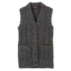 【ペールジュート/Pale Jute】のCable long vest 人気、トレンドファッション・服の通販 founy(ファニー) ファッション Fashion レディースファッション Fashion for Women アウター Coat / Outerwear Collection トップス・カットソー Cut & Sew Tops ベスト&ジレ / 重ね着スタイル Vests & Gilets タートル Turtleneck, Turtle Collar ベスト Vest, Waistcoat ロング Long, Long-Length 冬 Winter / This Winter 洗える Machine Washable thumbnail MIX GREY|ID: prp329100004791514 ipo3291000000034766940