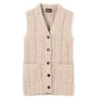 【ペールジュート/Pale Jute】のCable long vest MIX BEIGE|ID: prp329100004791514 ipo3291000000035903424