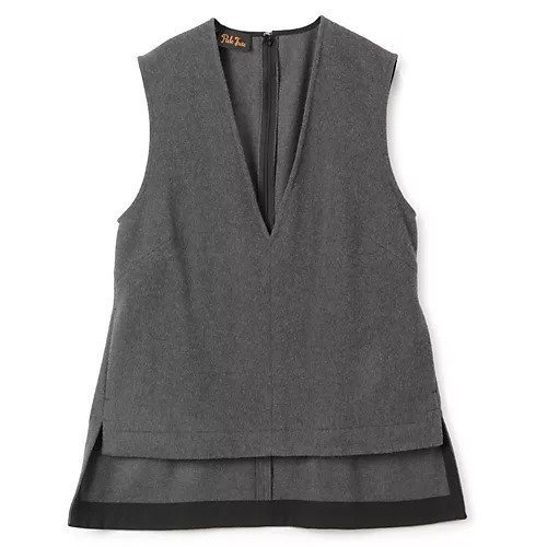 【ペールジュート/Pale Jute】のDeep v-neck vest 人気、トレンドファッション・服の通販 founy(ファニー) 　ファッション　Fashion　レディースファッション　Fashion for Women　アウター　Coat / Outerwear Collection　トップス・カットソー　Cut & Sew Tops　ベスト&ジレ / 重ね着スタイル　Vests & Gilets　Vネックトップス　V-Neck Tops / V-Cut Neckline Shirts　カットソー　Cut and Sewn Top　シェイプ　Shape, Slim Fit　シンプル　Simple, Minimal　フォルム　Silhouette, Form　フロント　Front, Front Design　ベスト　Vest, Waistcoat　ロング　Long, Long-Length　 other-1|ID: prp329100004791515 ipo3291000000034766947