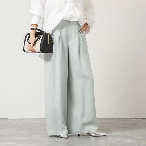 【ノーリーズ/NOLLEY'S】の【WEB&一部店舗限定サイズアイテム】ウォッシャブルセルロースワイドパンツ インテリア・キッズ・メンズ・レディースファッション・服の通販 founy(ファニー) ファッション Fashion レディースファッション Fashion for Women パンツ Pants & Trousers 2026年 2026 パターン Pattern, Design Print フロント Front, Front Design ワイド Wide, Wide Fit ミントグリーン|ID: prp329100004791520 ipo3291000000034767228