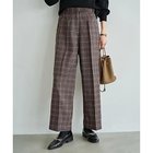 【スタイルデリ/STYLE DELI】の【LUXE】ステッチチェック柄ワイドパンツ 人気、トレンドファッション・服の通販 founy(ファニー) ファッション Fashion レディースファッション Fashion for Women パンツ Pants & Trousers クール Cool, Chic シンプル Simple, Minimal スタイリッシュ Stylish, Fashionable センター Center, Center Line チェック Check, Plaid, Tartan ティアードワンピース Tiered Dress, Flared Dress フロント Front, Front Design ポケット Pocket, Pocket Detail ラグジュアリー Luxury, Elegant ワイド Wide, Wide Fit 冬 Winter / This Winter A/W・秋冬 Autumn/Winter thumbnail ブラウン|ID: prp329100004791521 ipo3291000000034767237