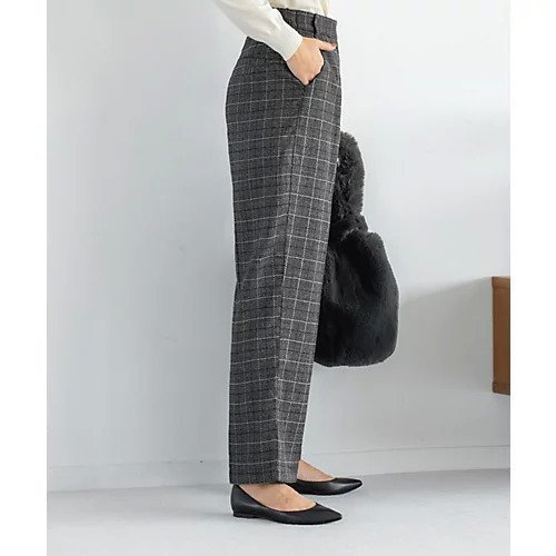 【スタイルデリ/STYLE DELI】の【LUXE】ステッチチェック柄ワイドパンツ 人気、トレンドファッション・服の通販 founy(ファニー) 　ファッション　Fashion　レディースファッション　Fashion for Women　パンツ　Pants & Trousers　クール　Cool, Chic　シンプル　Simple, Minimal　スタイリッシュ　Stylish, Fashionable　センター　Center, Center Line　チェック　Check, Plaid, Tartan　ティアードワンピース　Tiered Dress, Flared Dress　フロント　Front, Front Design　ポケット　Pocket, Pocket Detail　ラグジュアリー　Luxury, Elegant　ワイド　Wide, Wide Fit　冬　Winter / This Winter　A/W・秋冬　Autumn/Winter　other-2|ID: prp329100004791521 ipo3291000000034767238