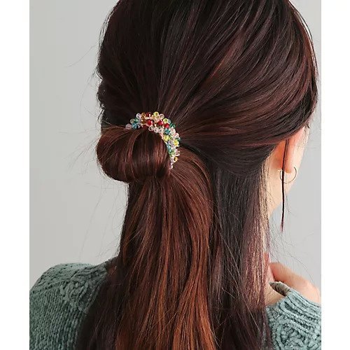 【コレカラ/collecala】のカラフルスリムビーズシュシュ 人気、トレンドファッション・服の通販 founy(ファニー) 　ファッション　Fashion　レディースファッション　Fashion for Women　シュシュ&ヘアアクセ/ヘアアレンジ　Scrunchies & Hair Accessories　ハーフ　Half, Half-Length　 other-1|ID: prp329100004791530 ipo3291000000034767314