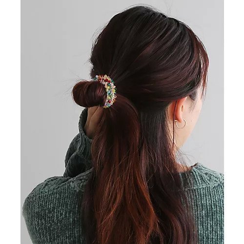 【コレカラ/collecala】のカラフルスリムビーズシュシュ 人気、トレンドファッション・服の通販 founy(ファニー) 　ファッション　Fashion　レディースファッション　Fashion for Women　シュシュ&ヘアアクセ/ヘアアレンジ　Scrunchies & Hair Accessories　ハーフ　Half, Half-Length　other-3|ID: prp329100004791530 ipo3291000000034779071