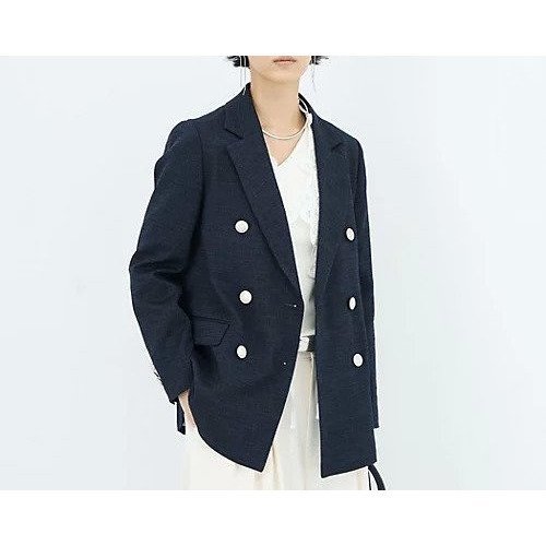 【ノーリーズ/NOLLEY'S】のスラブダブルジャケット インテリア・キッズ・メンズ・レディースファッション・服の通販 founy(ファニー) ファッション Fashion レディースファッション Fashion for Women アウター Coat / Outerwear Collection レディースジャケット・軽アウター Jackets 2026年 2026 ジャケット Jacket, Outerwear ダブル Double, Double-Breasted 春 Spring ネイビー|ID: prp329100004791531 ipo3291000000034767324
