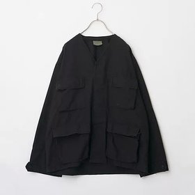 【ロスコ/ROTHCO】の【洗える】ノーカラーミリタリージャケット 人気、トレンドファッション・服の通販 founy(ファニー) ファッション Fashion レディースファッション Fashion for Women アウター Coat / Outerwear Collection レディースジャケット・軽アウター Jackets シンプル Simple, Minimal リップ Lip, Lip Motif 洗える Machine Washable |ID:prp329100004791533