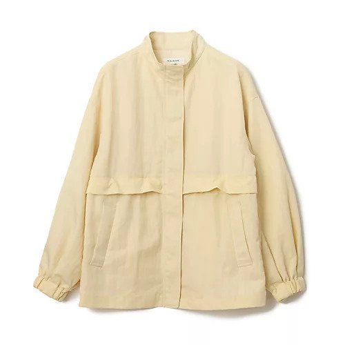 【イーバイエクラ/E by eclat】の撥水スタンドカラーブルゾン インテリア・キッズ・メンズ・レディースファッション・服の通販 founy(ファニー) 　ファッション　Fashion　レディースファッション　Fashion for Women　アウター　Coat / Outerwear Collection　ブルゾンジャケット・スポーティアウター　Blouson Jackets　スタンド　Stand Collar, Upright Stand　ブルゾン　Blouson, Bomber Jacket　洗える　Machine Washable　クリームイエロー|ID: prp329100004791534 ipo3291000000034767347