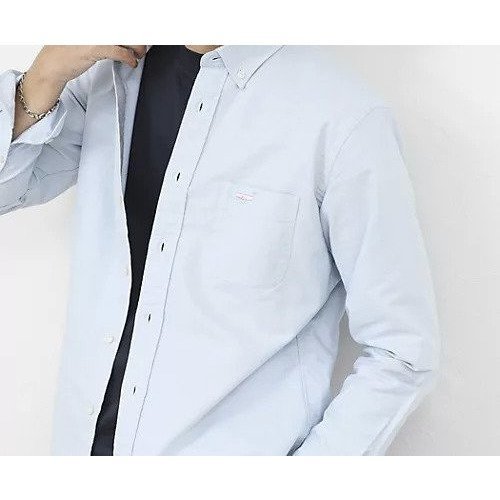 【ノーリーズ グッドマン/NOLLEY'S goodman / MEN】のTRADITIONAL OX クジラBD オックス ボタンダウンシャツ 26SS インテリア・キッズ・メンズ・レディースファッション・服の通販 founy(ファニー) 　ファッション　Fashion　メンズファッション　Fashion for Men　インナー　Innerwear　オックス　Oxford Fabric　クラシカル　Classical, Vintage-Inspired　クール　Cool, Chic　ジャケット　Jacket, Outerwear　ダウン　Down, Puffer　デニム　Denim, Jeans Material　定番　Standard, Basic Item　パッチ　Patch, Appliqué　フロント　Front, Front Design　ポケット　Pocket, Pocket Detail　ワンポイント　One Point, Statement Accent　エレガント 上品　Elegant　2026年　2026　ライトブルー|ID: prp329100004791538 ipo3291000000034767393
