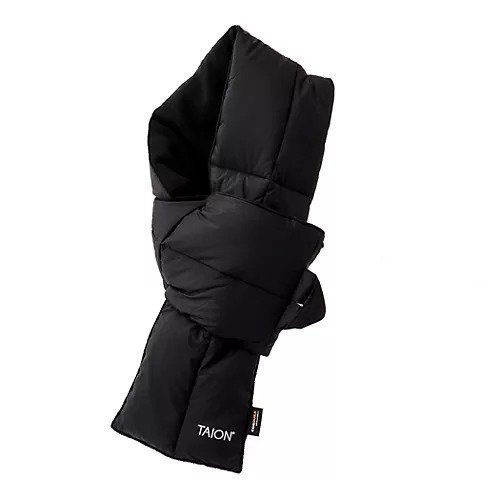 【ノーリーズ グッドマン/NOLLEY'S goodman / MEN】の【TAION / タイオン】WORK DOWN SCARF 17 インテリア・キッズ・メンズ・レディースファッション・服の通販 founy(ファニー) 　ファッション　Fashion　メンズファッション　Fashion for Men　コンパクト　Compact, Small Size　軽量　Lightweight, Ultra Light　シンプル　Simple, Minimal　ダウン　Down, Puffer　マフラー　Scarf, Muffler　ブラック|ID: prp329100004791540 ipo3291000000034767411
