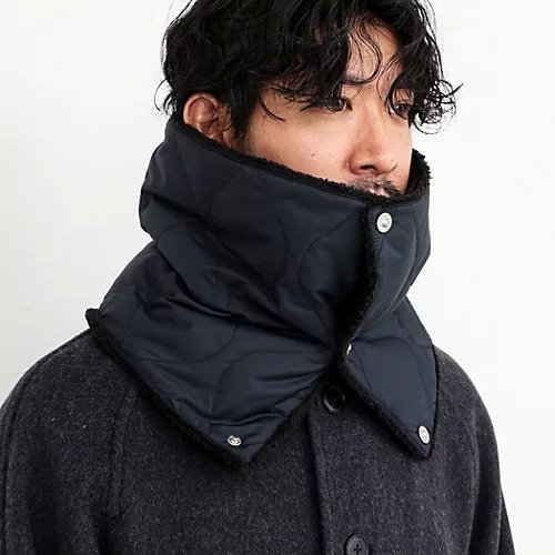 【ノーリーズ グッドマン/NOLLEY'S goodman / MEN】の【TAION / タイオン】MILITARY R/S VOLUME DOWN NECK WARMER 26 インテリア・キッズ・メンズ・レディースファッション・服の通販 founy(ファニー) 　ファッション　Fashion　メンズファッション　Fashion for Men　ダウン　Down, Puffer　マフラー　Scarf, Muffler　ミリタリー　Military, Army Style　モチーフ　Motif, Design Theme　リップ　Lip, Lip Motif　ダークネイビー|ID: prp329100004791541 ipo3291000000034767416