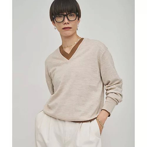【ウィムガゼット/Whim Gazette】の【GEMINI】ハイゲージVネックニットプルオーバー インテリア・キッズ・メンズ・レディースファッション・服の通販 founy(ファニー) ファッション Fashion レディースファッション Fashion for Women トップス・カットソー Cut & Sew Tops ニット Knit Tops & Sweaters カジュアルプルオーバー・ニットトップス Pullovers & Knit Tops / Casual Pullovers Vネックトップス V-Neck Tops / V-Cut Neckline Shirts シンプル Simple, Minimal トレンド Trend, Trending Now ベーシック Basic, Essential 2026年 2026 ライトベージュ|ID: prp329100004793098 ipo3291000000034777704