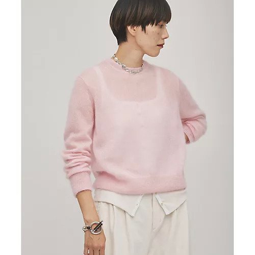 【ウィムガゼット/Whim Gazette】の【GEMINI】モヘヤプルオーバー インテリア・キッズ・メンズ・レディースファッション・服の通販 founy(ファニー) ファッション Fashion レディースファッション Fashion for Women トップス・カットソー Cut & Sew Tops カジュアルプルオーバー・ニットトップス Pullovers & Knit Tops / Casual Pullovers イタリア Italy シアー Sheer, See-Through シルク Silk, 100% Silk シンプル Simple, Minimal トレンド Trend, Trending Now ベビー Baby, Babywear 2026年 2026 ベビーピンク|ID: prp329100004793101 ipo3291000000034777720