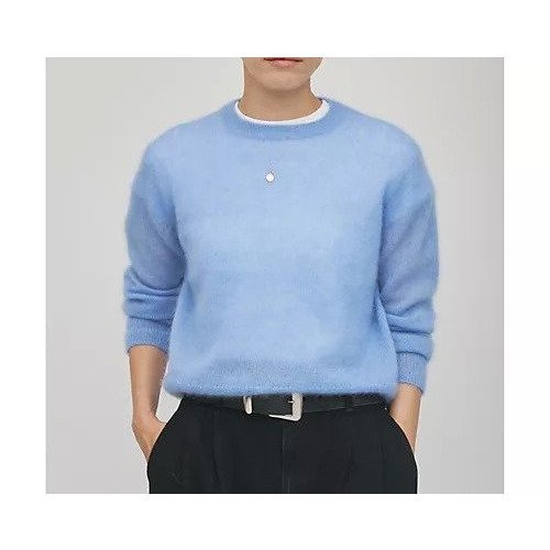 【ウィムガゼット/Whim Gazette】の【GEMINI】モヘヤプルオーバー インテリア・キッズ・メンズ・レディースファッション・服の通販 founy(ファニー) ファッション Fashion レディースファッション Fashion for Women トップス・カットソー Cut & Sew Tops カジュアルプルオーバー・ニットトップス Pullovers & Knit Tops / Casual Pullovers イタリア Italy シアー Sheer, See-Through シルク Silk, 100% Silk シンプル Simple, Minimal トレンド Trend, Trending Now ベビー Baby, Babywear 2026年 2026 サックスブルー|ID: prp329100004793101 ipo3291000000034777725