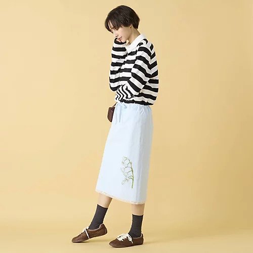 【マディソンブルー/MADISONBLUE】のMIDDLE SKIRT MUGEUET C/LI 人気、トレンドファッション・服の通販 founy(ファニー) ファッション Fashion レディースファッション Fashion for Women スカート Skirts コンパクト Compact, Small Size スピンドル Spindle, Drawcord プリント Print, Printed Pattern モチーフ Motif, Design Theme リネン Linen, Linen Fabric レース Lace, Lace Fabric ワッシャー Washer, Crinkled Finish 今季 This Season, Current Season other-3|ID: prp329100004793108 ipo3291000000034777773