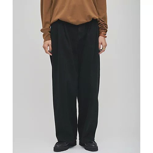 【ウィムガゼット/Whim Gazette】の【GEMINI】DENIM インテリア・キッズ・メンズ・レディースファッション・服の通販 founy(ファニー) ファッション Fashion レディースファッション Fashion for Women スラックス Slacks, Dress Pants スリット Slit, Slit Detail デニム Denim, Jeans Material ネップ Nepp, Slub Yarn フロント Front, Front Design ポケット Pocket, Pocket Detail ループ Loop, Loop Knit ワイド Wide, Wide Fit 2026年 2026 ブラック|ID: prp329100004793110 ipo3291000000034777781