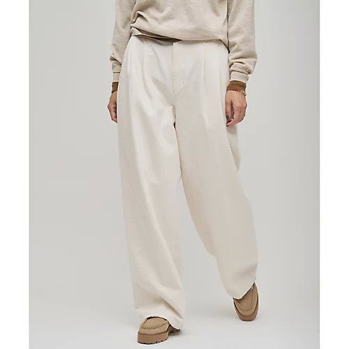 【ウィムガゼット/Whim Gazette】の【GEMINI】DENIM インテリア・キッズ・メンズ・レディースファッション・服の通販 founy(ファニー) ファッション Fashion レディースファッション Fashion for Women スラックス Slacks, Dress Pants スリット Slit, Slit Detail デニム Denim, Jeans Material ネップ Nepp, Slub Yarn フロント Front, Front Design ポケット Pocket, Pocket Detail ループ Loop, Loop Knit ワイド Wide, Wide Fit 2026年 2026 エクリュ|ID: prp329100004793110 ipo3291000000034777783